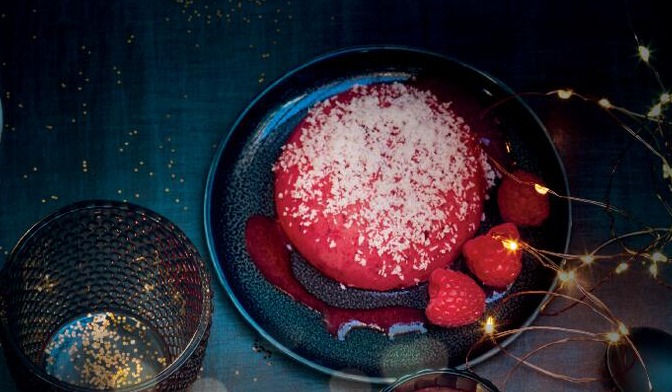 Petits d&ocirc;mes framboise coco